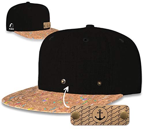 RUBDE Snapback Cap mit individualisierbaren und wechselbaren Patch Damen Herren Unisex Rainbow M