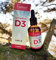 Redfood Vitamin D3 Tropfen Vegan- 25µg (1000 I.E. pro Tropfen) 1750 Tropfen Vitamin D3 pro Flasche, 50ml hochdosiertes Vitamin D3 in Premiumqualität, mit MCT ÖL