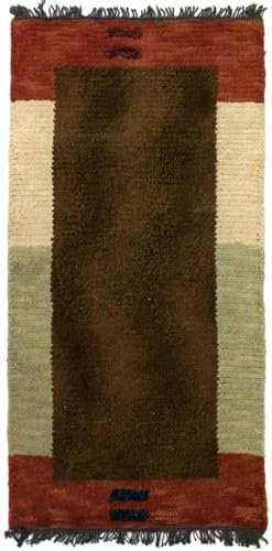 Morgenland Nepal Teppich - 140 x 70 cm - Braun