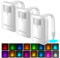 Chunace 3 Pack Toilet Night Lights with Motion Activated Sensor, 16 Colors LED Nightlight Inside Bowl, Cool Stuff for Bathroom Accessories Decor, Unique & Funny Housewarming Gadgets for Men/Kids 2025