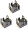 Fielect 4Pcs AG13/LR44 Horizontal Coin Button Battery Holder Soldering Terminals Button Cell Battery Holde Black Container Case