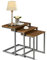 DREAMADE Kaffeetisch Set aus Holz, Beistelltisch Couchtisch 3 Teilig, Anstelltisch 3er Set Stapelbar Sofatisch Ablagetisch Mehrzweckregal Blumentisch