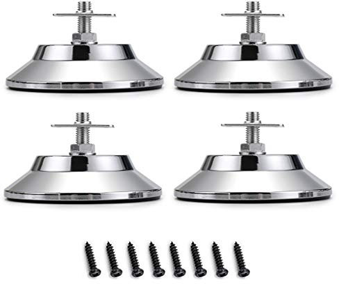 IGNPION Lot de 4 pieds de nivellement réglables en métal pour table de football, hockey, billard
