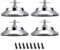 IGNPION Lot de 4 pieds de nivellement réglables en métal pour table de football, hockey, billard