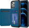 TECHGEAR iPhone 12 Pro Max Case, Tough Armoured Card Wallet 360 Shock Proof Protective Case Cover with Card Slots Wallet & Stand Compatible with iPhone 12 Pro Max 6.7 - Blue