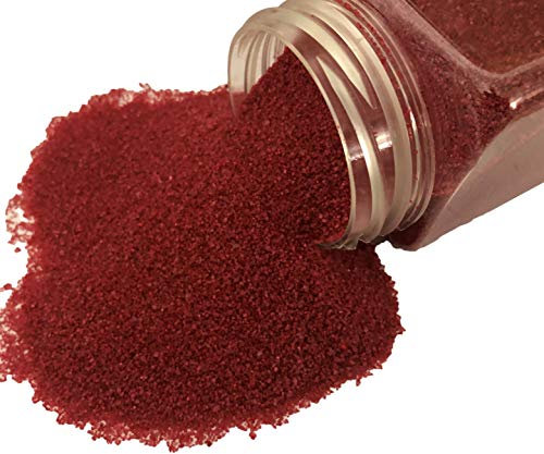 FAIRY TAIL & GLITZER FEE Deko-Sand 620g Rot Königsrot Farbsand Streusand Streugranulat Tischdekoration Vasenfüllungen Dekosand