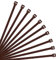 XINGO Brown Cable Ties Pack of 500, 200mm x 3.6mm, Premium Nylon Durable Zip Ties, Self-Locking UV Resistant Nylon Plastic Wire Ties for Indoor and Outdoor