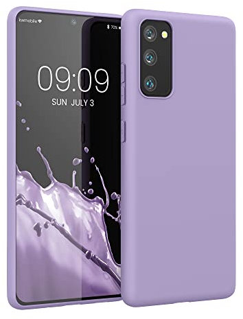 kwmobile Hülle kompatibel mit Samsung Galaxy S20 FE Hülle - weiches TPU Silikon Case - Cover geeignet für kabelloses Laden - Veilchen Lila