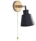 Wandleuchten Lampe Wandlampe Pendelleuchte E27 Moderne Industrial Lampe Wandleuchten Loft Deckenleuchte Mit Schalter für Schlafzimmer, Wohnzimmer, Korridor (Schwarz)