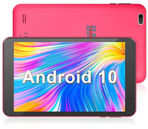 Haehne Tablet 8 Inch, Android 10 Tablet PC, Quad-Core Processor, 2GB RAM 32GB Storage, 1280 * 800 IPS HD, Dual Cameras, 4000mAh Battery, Support WiFi, Bluetooth, Pink