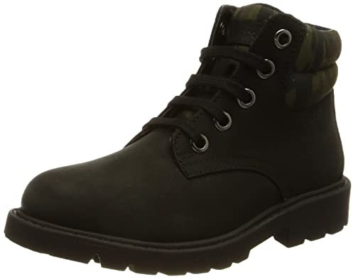 Geox J Shaylax Boy B, Stivaletti Bambini e ragazzi, Nero (Black/Mimetic), 29 EU