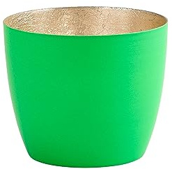 Gift Company Windlicht Madras M, Teelichthalter, Kerzenhalter, Eisen, Neon Grün, 8.5 cm, 1092504084