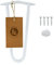 Moria Hairpin Leg 1 pièce, Pieds de Meubles, de 10 à 80 cm, pour Armoire, Tabouret, Table de Chevet, Table Basse, Pieds de Table avec Protections de Sol et vis, 24 cm, 2 entretoises (métal, Blanc)