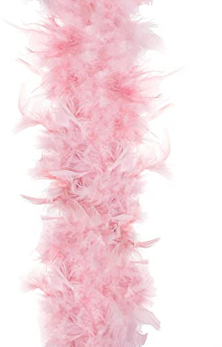 SPRINGOS Federgirlande 300 cm Retro Design Weihnachtsbaumschmuck natürliche Federn Dekoration Fashing Karnaval
