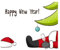 Fensterbild Weihnachten - Happy New Year