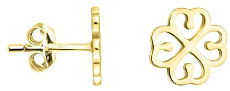 SOFIA MILANI - Damen Ohrringe 925 Silber - vergoldet/golden - Blumen Ohrstecker - E1994