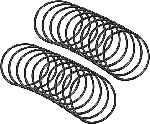 QUARKZMAN 20 Stück Nitrilkautschuk O-Ringe Runde Dichtung 70mm x 63mm x 3,5mm für Wasserhahn Klempner Reparatur Dichtung Verbindung, Schwarz