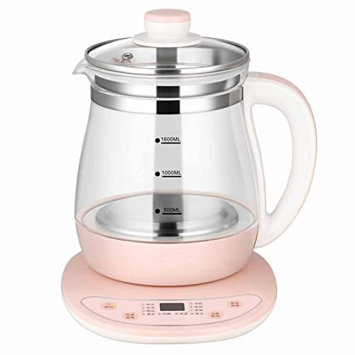 Hervidor eléctrico de vidrio Hervidor de agua caliente eléctrico 1.6L Hervidor de vidrio eléctrico automático Cervecero de té Olla de salud for el hogar Tetera for el hogar Panel táctil Automático Man