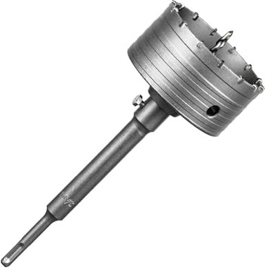 SALI Concrete Hole Saw Kits 110mm Tungsten Steel Wall Hole Cutter Drill Bit Sets with M22 Thread 220mm SDS Plus Shank Connecting Rod Center Positioning Drill Bit for Cement Wall Masonry Foam Brick