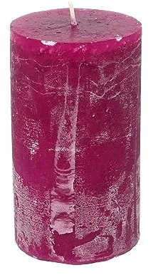 Stumpenkerze durchgefärbt 12 x Ø 7 cm (Beere)