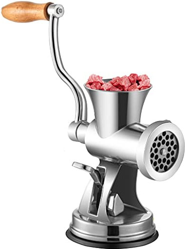 Picadora de Carne Manual, Aparato de Cocina Multifuncional, embutidor de Salchichas Manual para el hogar de Acero Inoxidable 304