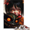 Erwachsenenpuzzles, Manga-Teufel-Puzzles für Erwachsene, 1000 Teile, Papppuzzles, Geschenk für Kinder ab 12 Jahren, Denksportaufgaben, Puzzlegröße (26 x 38 cm)