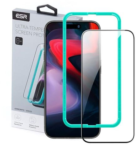 ESR Displayschutzfolie aus gehärtetem Glas, kompatibel mit iPhone 15