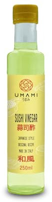 Umami Vinaigre de riz assaisonné pour sushi (Sushisu) Assaisonnement pour riz à sushi Bouteille de 250 ml