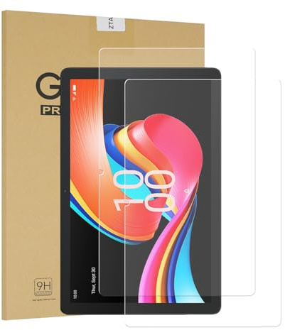 ZTAOOPOU For TCL Tab 10L Gen2 (10.1) Tempered Glass Protector 2 Pieces | 9H Hardness, Shock Resistant, High Definition, Bubble-Free, Ultra-Smooth Touch,for TCL Tab 10L LTE Gen3