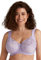 Miss Mary of Sweden Jacquard & Lace Womens Underwired Bra with Side Support Lavender