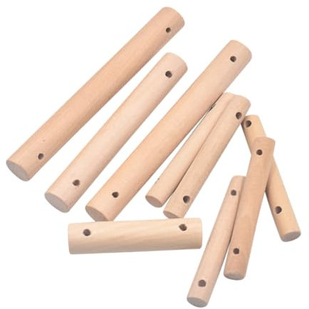 VILLCASE 40st Puppenclip Aus Birke Leiter Für Hamsterkäfig Hamsterleiter Spielzeug Hamster-hängebrücke Hamsterleiter Und Plattform Hamsterspielzeug Selber Machen Lernspielzeug Holz