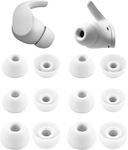 umvowuxa Replacement Ear Tips Earbuds for Beats studio buds and fit pro Headphones, Made of Soft and Comfortable Silicone Material, Waterproof and Sweatproof (White)