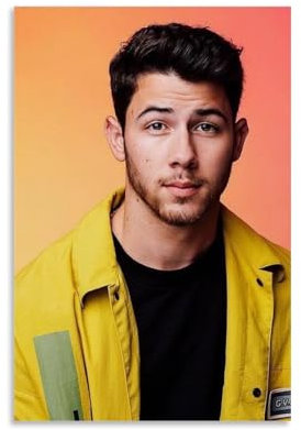 LaFegoude Nick Jonas Poster Poster Dekorative Malerei Leinwand Wandkunst Wohnzimmer Poster Schlafzimmer Malerei,Wandkunst Bilddruck Moderne Familienzimmer Dekor 20x30inch(50x75cm)