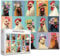 1000 Stück Puzzles für Erwachsene Adorable Rooster Jigsaw Puzzle Rooster Portraits 1000 Stück Puzzlespiel Verschiedene Hähne mit Blumenkronen Wanddekor DIY Craft Puzzle Bauernhof Tiere Kunst