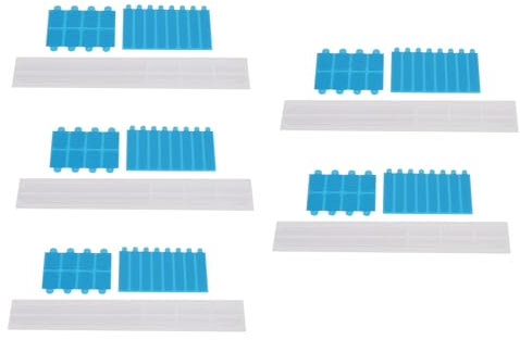 ZJchao 5 Set Privacy Screen Replacement Set Adhesive Strips Slide Mount Tabs Computer Monitor Laptop Privacy Filter Plastic Holder Tab