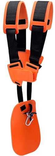 SAVIOR Schultergurt Gurte Doppelschultergurt Schultergurt Tragegurt Rasentrimmer Cutter Rasenmäher Trimmer Shoulder Strap für Motorsense, Orange