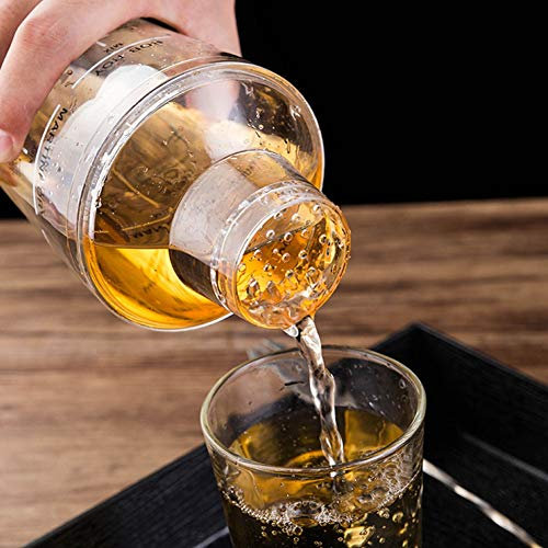 Shaker Cup mit Messmarken - PC -Plastikprotein -Shaker -Flasche für Fitnessstudio, und Nahrungsergänzungsmittel - und Leckdestes Design, Einfach zu Reinigen