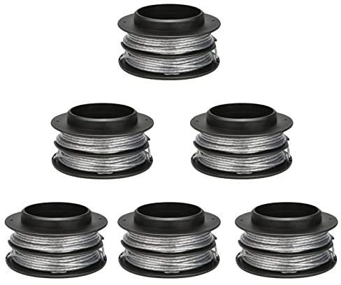 Yweller 6 bobine di ricambio 2930507 SB00L00, lunghezza 4,8 m, spessore 2 mm, adatte per tagliaerba Greenworks 40 V, 80 V, GST1246, GD40BC, GD40BCK2x e GD40BCB