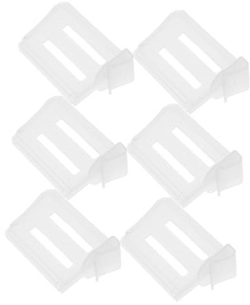 KOCKSHION 6stücke Teiliges Verstellbares Transparentes Kühlschrank Einziehbarer Kühlschranktür-organizer-clip Kühlschrank-seitentür-trennwände Gitterteiler Für Küchenlebensmittel