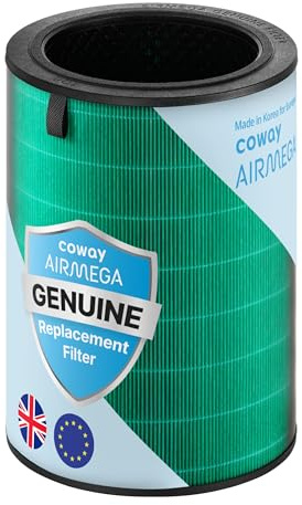 COWAY Original 3-in-1 HEPA Luftreiniger-Filter für europäische AIRMEGA 450 | Ein Filter vereint Vorfilter, HEPA und Aktivkohle; Coway-optimiert für konstanten Luftstrom und Filterleistung.