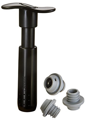 Screwpull Dégustation Objet pour le Vin WA-137 Pompe à vin + 3 Bouchons Noir 59014021007169