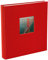 goldbuch 27 890 Bella Vista Fotoalbum mit Bildausschnitt Rot, Erinnerungsalbum im Format 30 x 31 cm, Foto Album 60 weiße Seiten mit Pergamin-Trennblättern, Fotobuch mit Leineneinband, Chilirot
