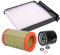 BESTPRICE Inspektionspaket Filterset mit 1x Ölfilter; 1x Luftfilter; 1x Innenraumfilter; 1x Ölablassschraube inkl. Dichtring, KOMPATIBEL MIT - RENAULT TWINGO II (CN0_)