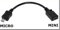 USB 2.0 Mini-A 5-Pin Female to Micro-B Male Adapter Charging Cable Converter