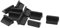 sourcing map 10 Stück Silikon USB-Anschluss Abdeckkappenschutz Schwarz für weibliches Ende