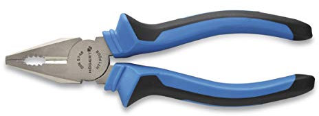 Högert Technik - Kombinationszange Kombizange Universalzange 180 mm, CrV - Schneidkanten mit 58-62 HRC - 2K-Handgriff