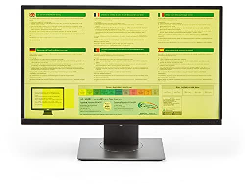 Crossbow Education: Monitor Overlay 21.5inch widecreen - Yellow