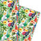 Kartenkaufrausch Tropisches Sommer Geschenkpapier Set mit Tucan und Papageien 4 Bögen, 32 x 47,5 cm Dekorpapier, Musterpapier zum Einpacken, Designpapier, scrapbooking zum Basteln