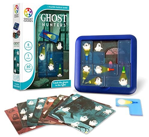 SmartGames SG433 - Ghost Hunters, Puzzle Game with 60 Challenges, 6+ Years