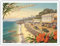 Visit Lahaina Maui Hawaii – Alle Erlöse gespendet an Maui United Way Fire Katastrophenhilfe – Vintage Hawaii-Reise-Poster von Kerne Erickson – Master Art Print 22,9 x 30,5 cm